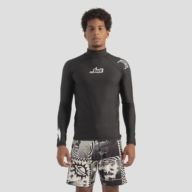 Camiseta Lost Lycra Masculino - Foto 1