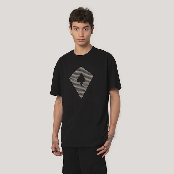 Camiseta Regular MCD Pipa Texturizada Relevo Masculino - Foto 1