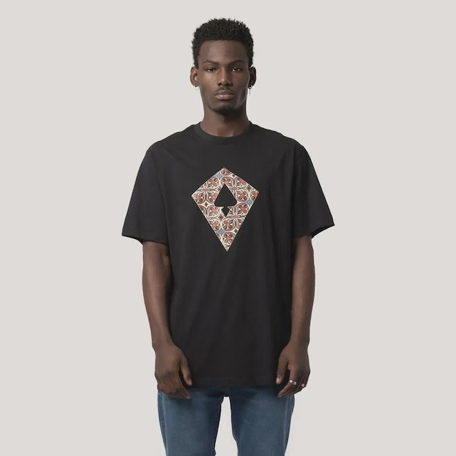 Camiseta Regular MCD Pipa Vitral Textura Masculino - Foto 1