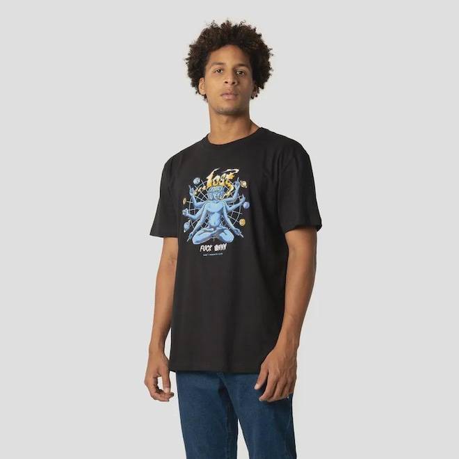 Camiseta Regular Lost Fuck Onnn Masculino - Foto 1