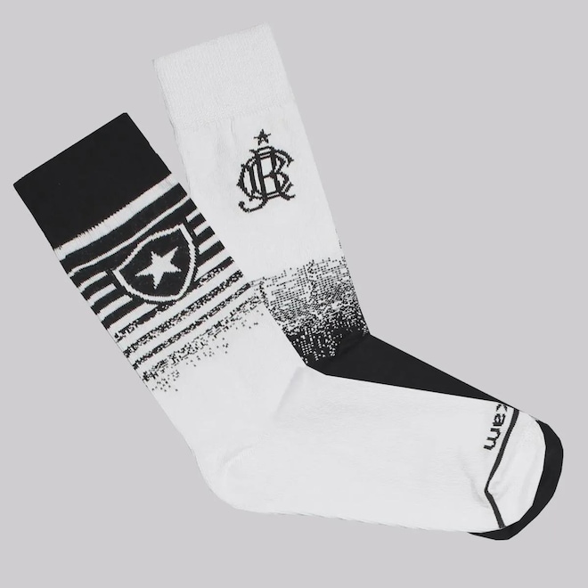 Meia Cano Alto Rikam Botafogo - 2 Pares - Unissex - Foto 1