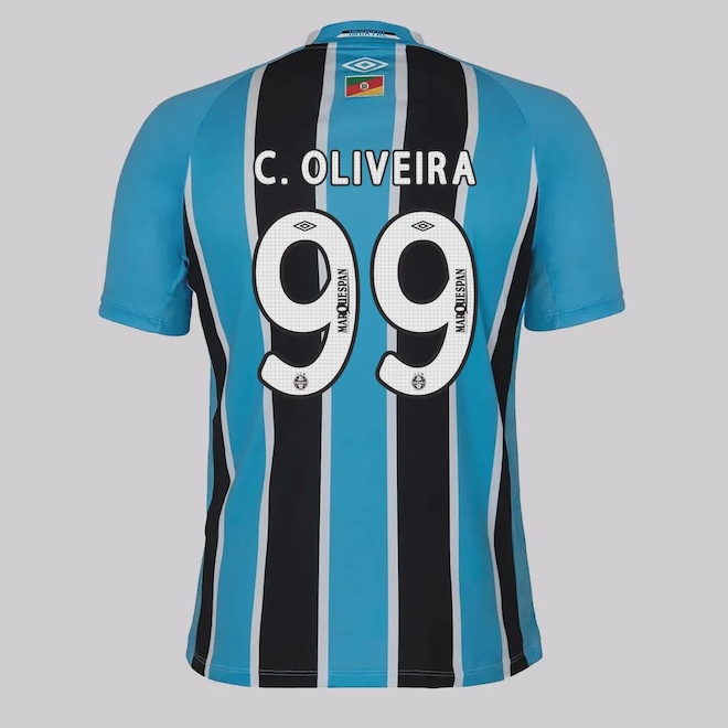 Camisa do Grêmio I 25/26 Umbro 99 C. Olivera Masculina - Foto 1