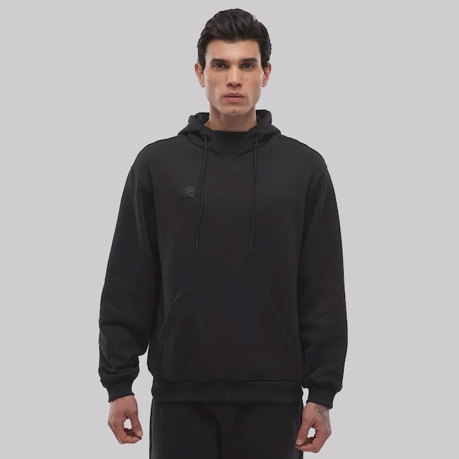 Blusão de Moletom Masculino Umbro com Capuz Steam - Foto 1