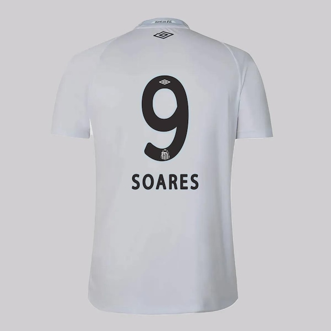 Camisa do Santos I 25/26 Umbro 9 Soares Masculina - Foto 1
