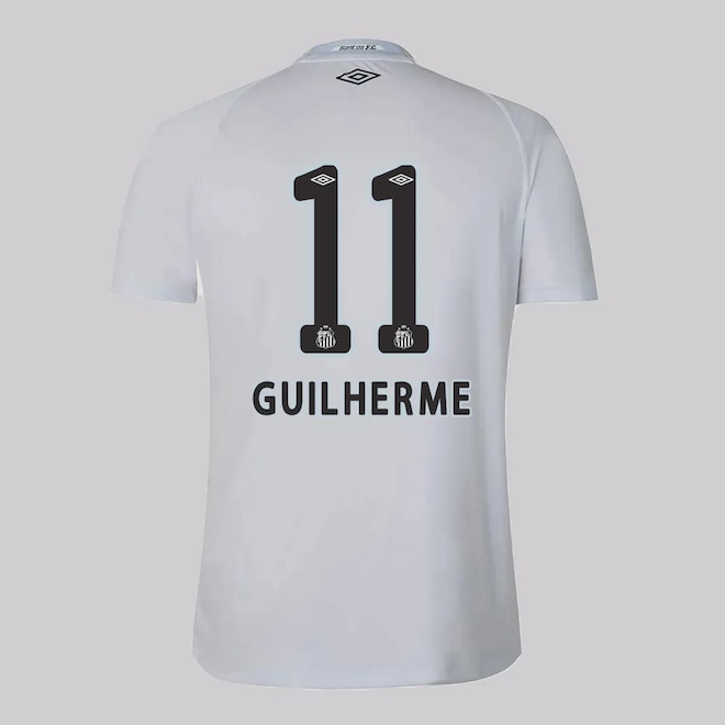 Camisa do Santos I 25/25 Umbro 11 Guilherme Masculina - Foto 1