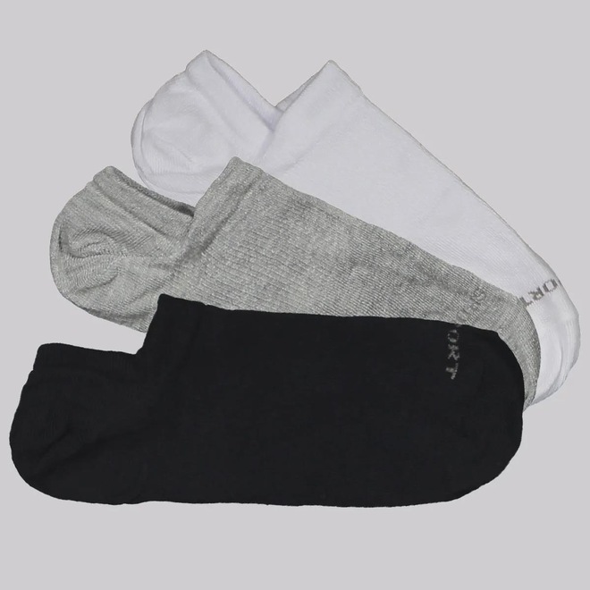 Meia Sapatilha Lupo Sport I - 3 Pares - Unissex - Foto 1