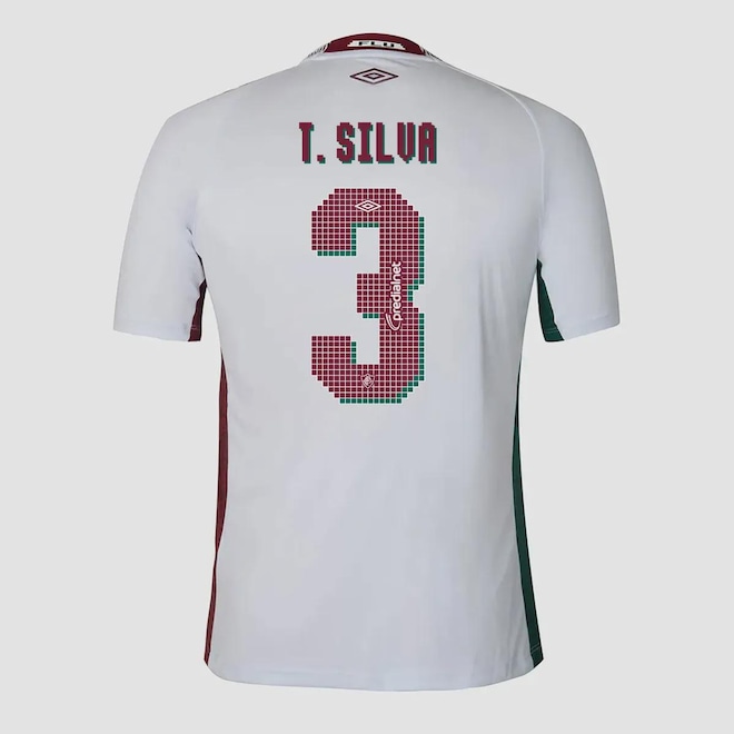 Camisa do Fluminense II 25/26 Umbro 3 T. Silva Masculina - Foto 1