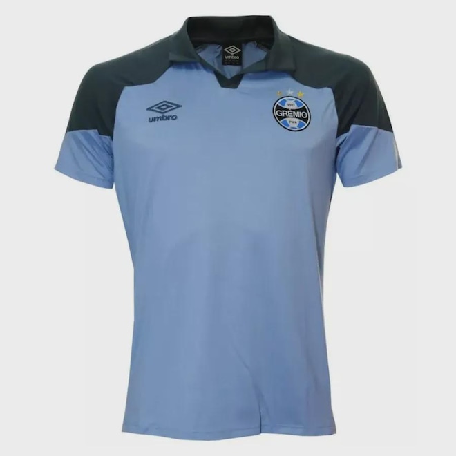Camisa Polo do Grêmio 23/24 Umbro Viagem Masculina - Foto 1