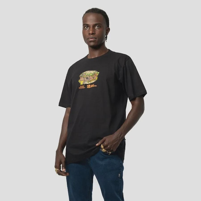 Camiseta Lost Hamburger Masculina - Foto 1