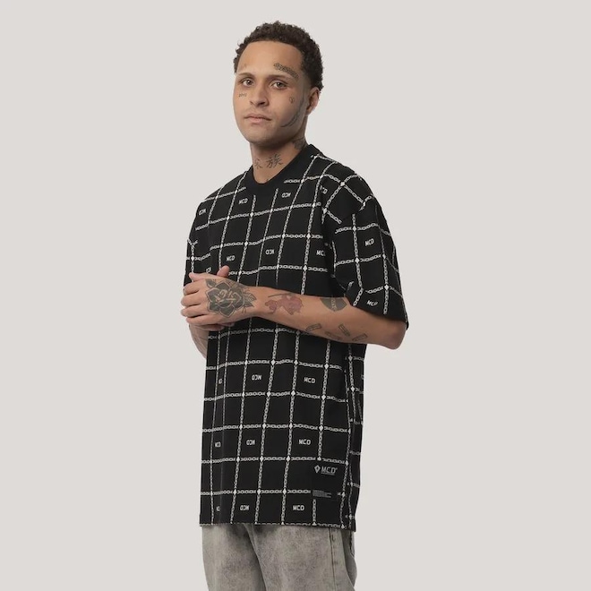 Camiseta BoxFit MCD Correntes Masculina - Foto 1