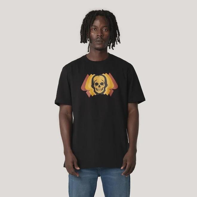 Camiseta Regular MCD Caveira Metamorfose Masculina - Foto 1