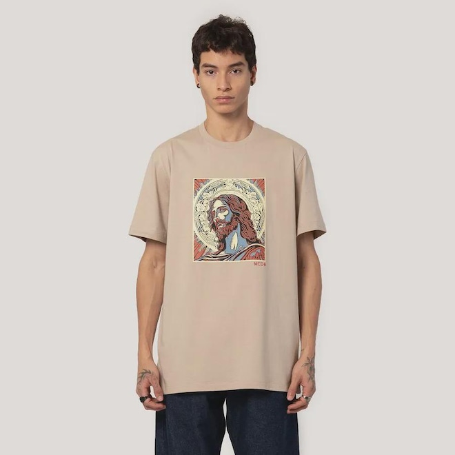 Camiseta Regular MCD Cristo Masculina - Foto 1
