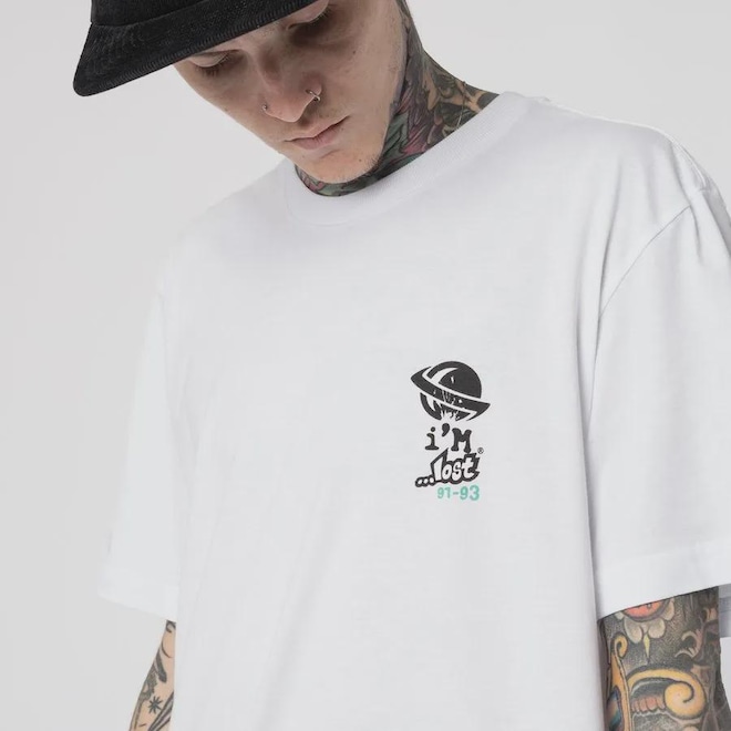 Camiseta Lost Don T Folow Me Masculina - Foto 1