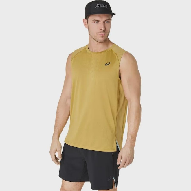 Camiseta Regata Asics Actibreeze Jacquard Masculina - Foto 1