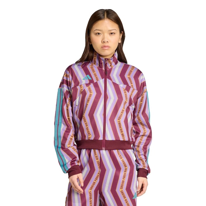 Jaqueta Feminina adidas x FARM Tiro Track Top - Foto 1