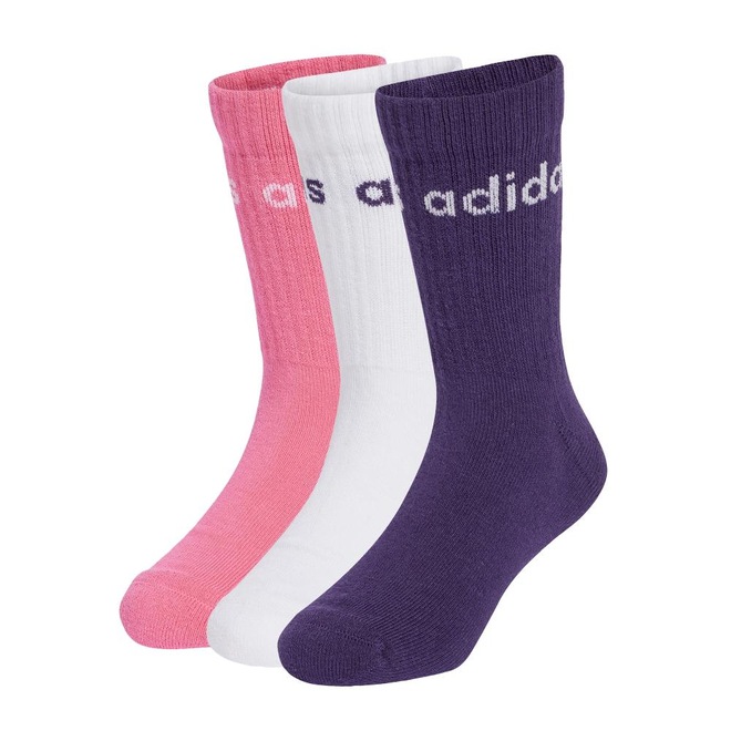 Meias Infantil Adidas Linear Crew - 3 Pares por pacote - Foto 1