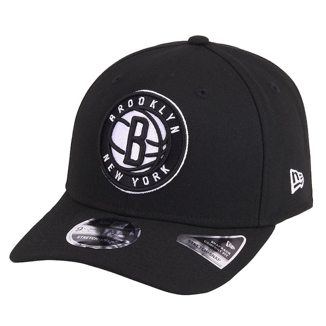 Boné Masculino New Era 970SS Stretch Snap Brooklyn Nets NBA - Foto 1