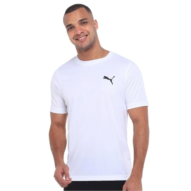 Camiseta Puma Essentials Small Logo Poly Masculina - Foto 1