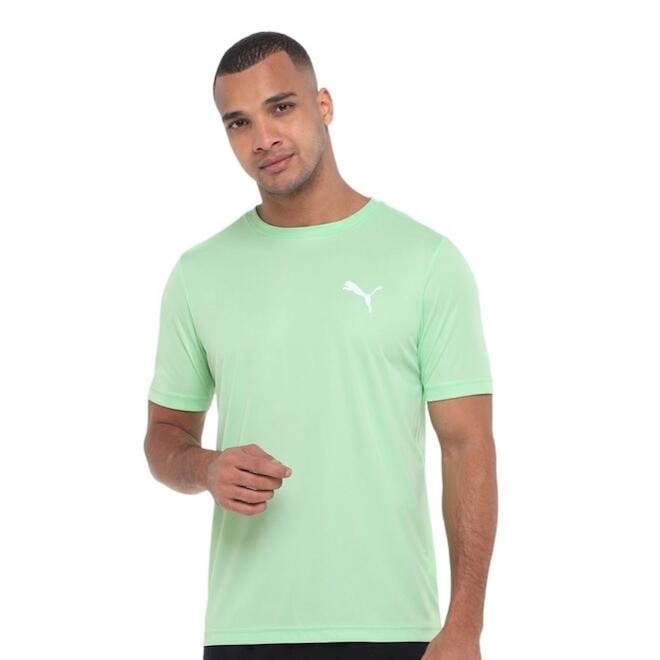 Camiseta Puma Essentials Small Logo Poly Masculina - Foto 1