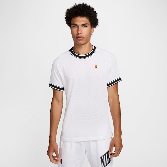 Camiseta Nike Court Heritage Masculina - Foto 1