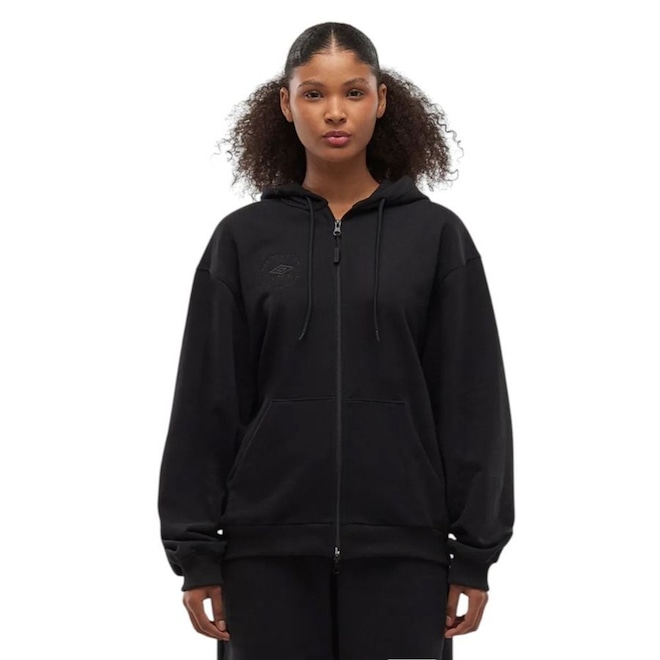 Jaqueta Unissex Umbro com Capuz Fleece Off The Pitch - Foto 1