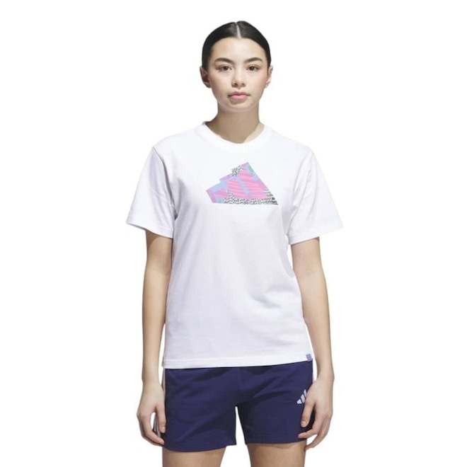 Camiseta adidas Gráfica Abstract Feminina - Foto 1