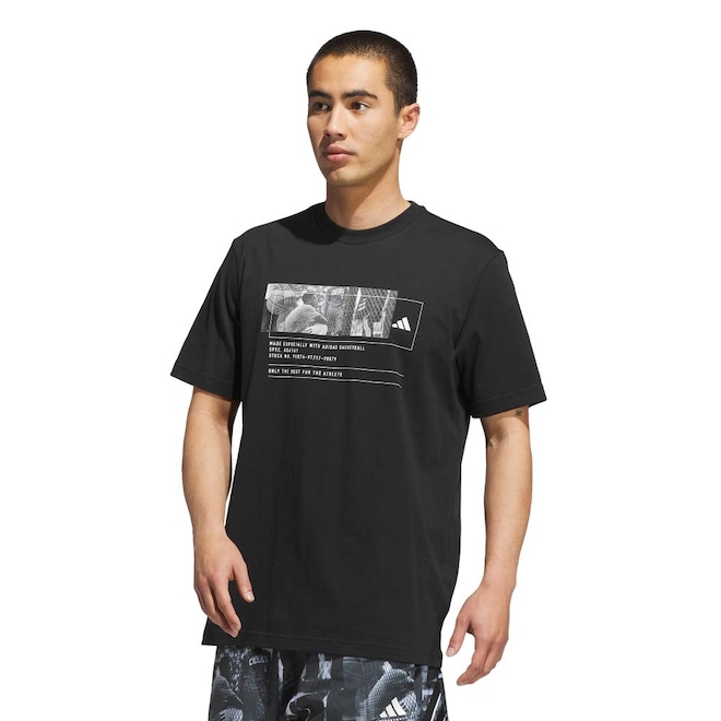 Camiseta Masculina adidas Basquete - Foto 1