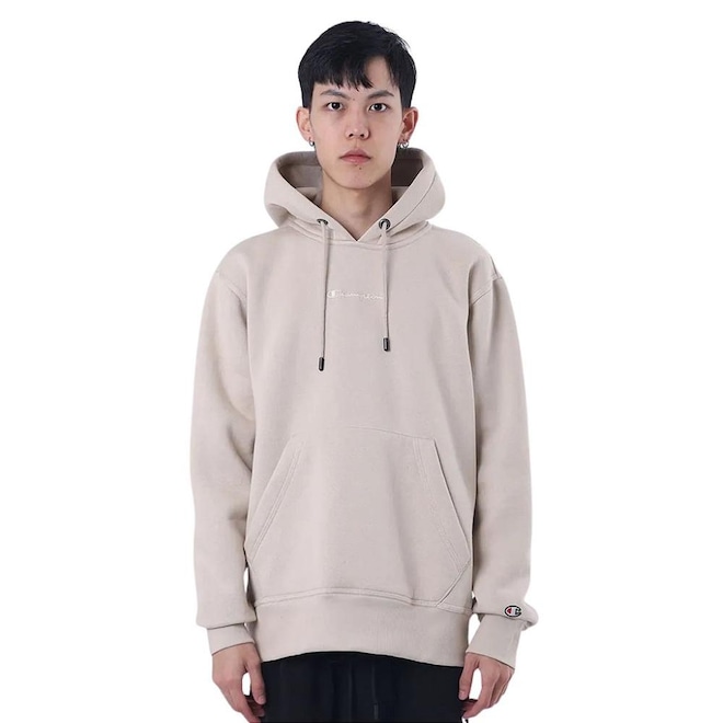 Blusão de Moletom Champion Felpado com Capuz Script - Foto 1