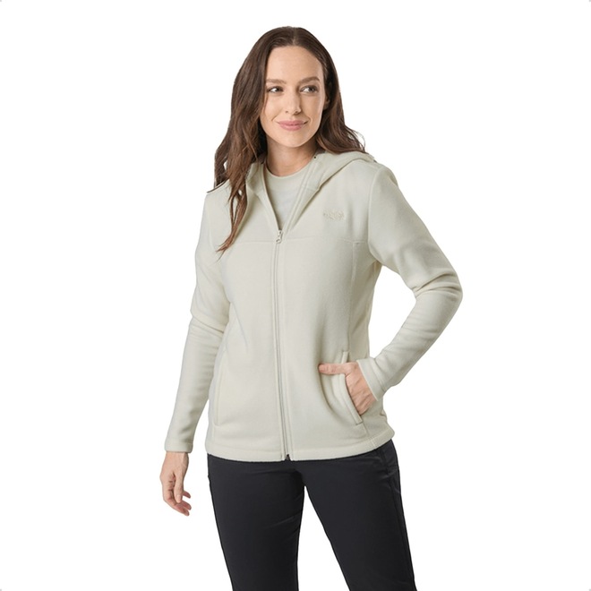 Jaqueta Com Capuz The North Face Fleece Glacier Full Hoodie Zíper Feminina - Foto 1