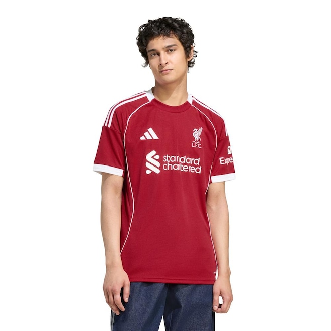 Camisa Liverpool FC I 25/26 Masculina Adidas - Foto 1
