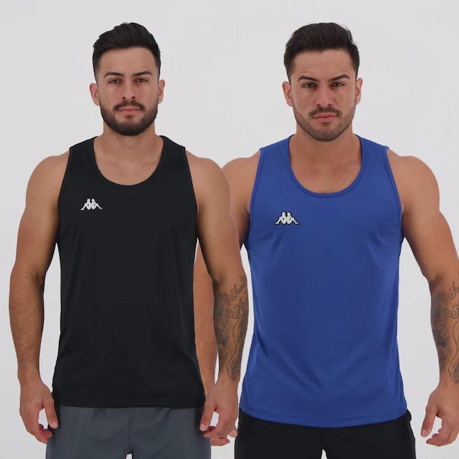 Kit 2 Regatas Kappa Basic Masculina - Foto 1