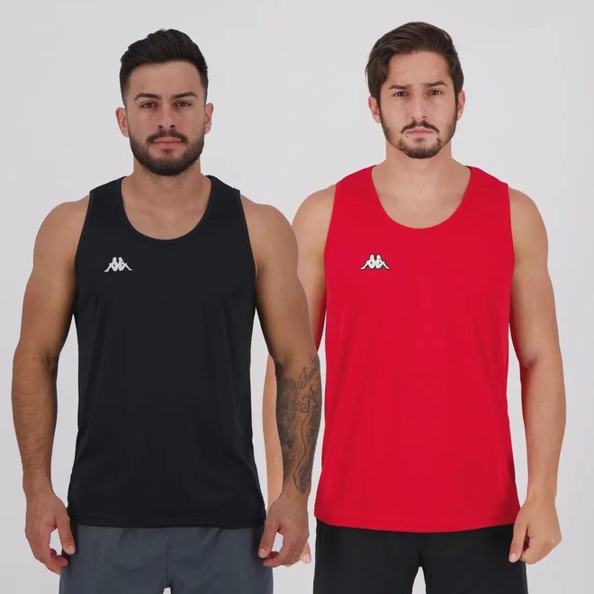 Kit 2 Regatas Kappa Basic Masculinas - Foto 1