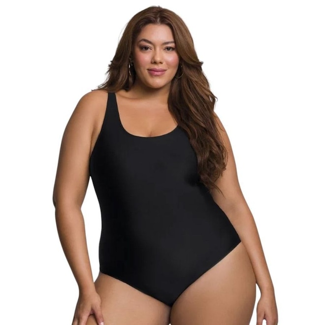 Maiô Regata Selene Básico Plus Size Feminino - Foto 1