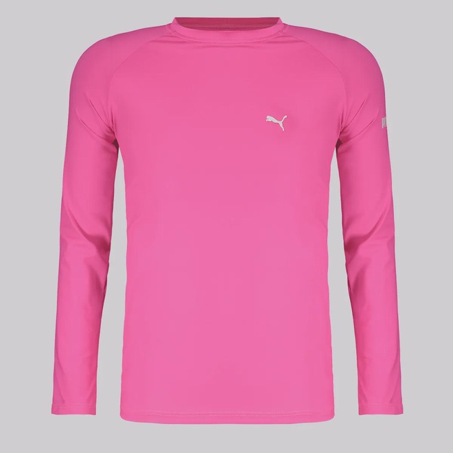 Camiseta Manga Longa Puma UV50+ Infantil - Foto 1