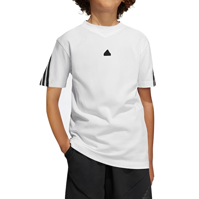Camiseta Infantil Adidas Future Icons 3-Stripes - Foto 1