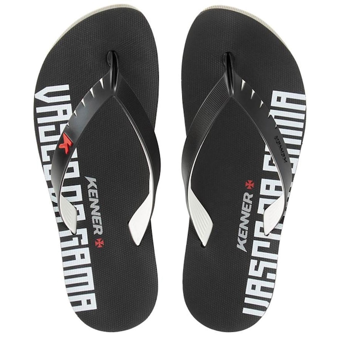 Chinelo Kenner Vasco Da Gama Red Masculino - Foto 1