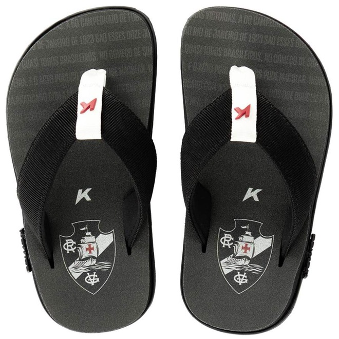 Chinelo Infantil Kenner Kivah Vasco Cruzmaltina - Foto 1