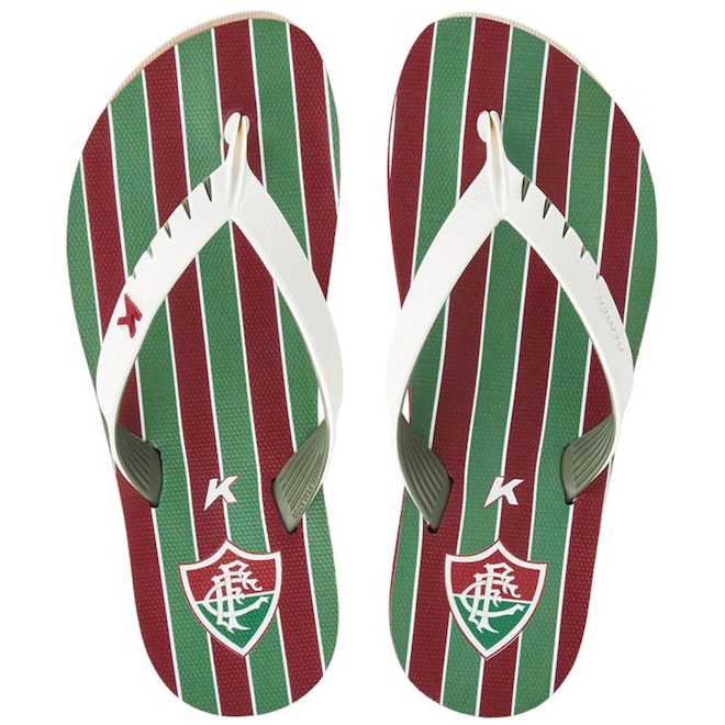 Chinelo Kenner Fluminense Red Masculino - Foto 1