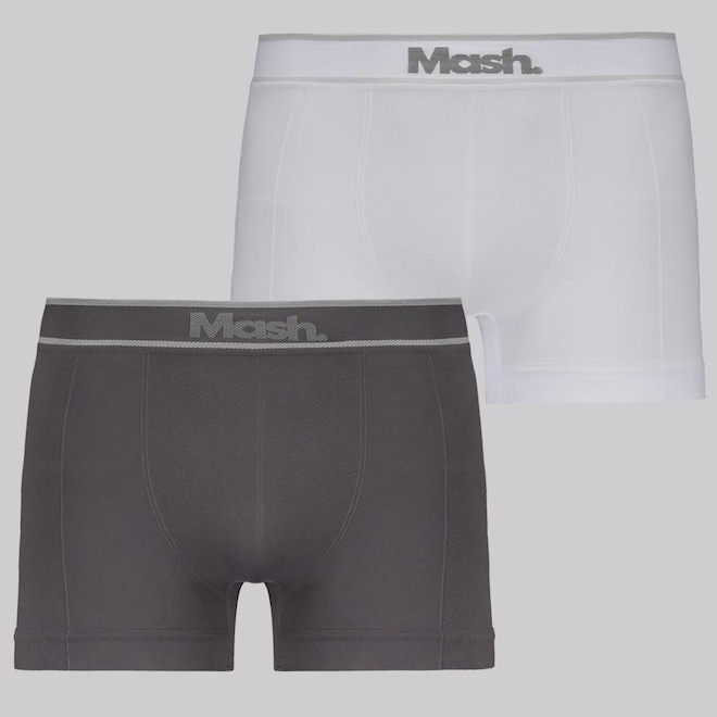 Kit 2 Cuecas Boxer Mash Sem Costura Masculinas - Foto 1