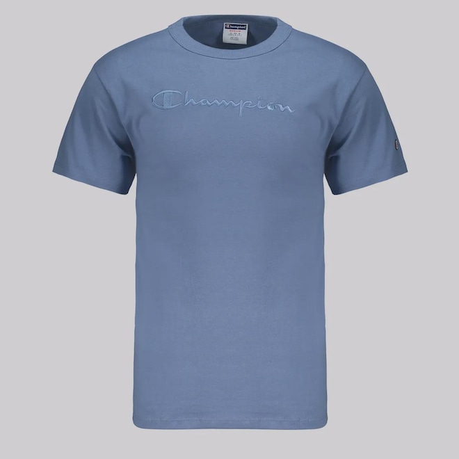 Camiseta Champion Script Masculina - Foto 1