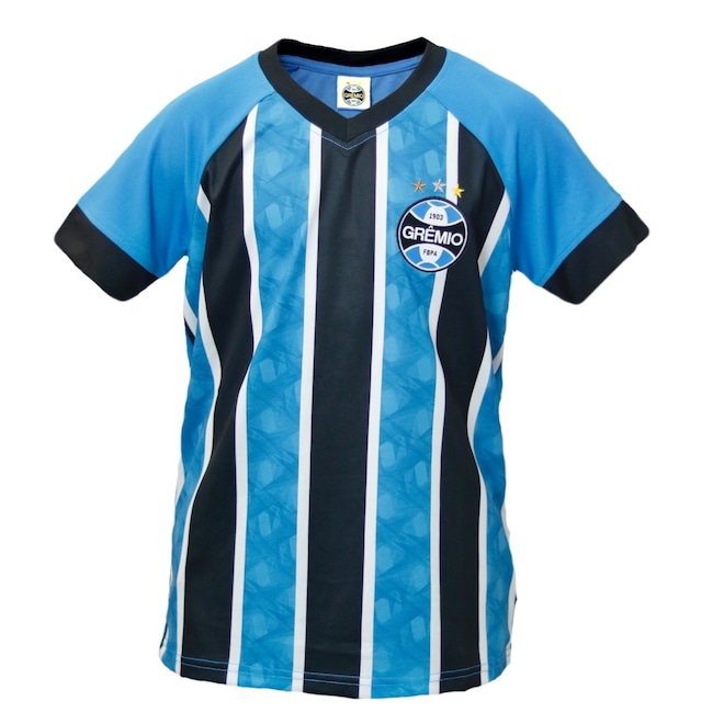 Camisa do Grêmio Match Tricolor Lotus Infantil - Foto 1