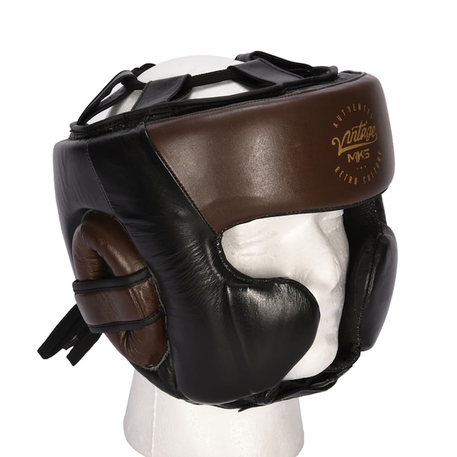 Head Guard Capacete de Boxe MKS Vintage Without Chin - Foto 1