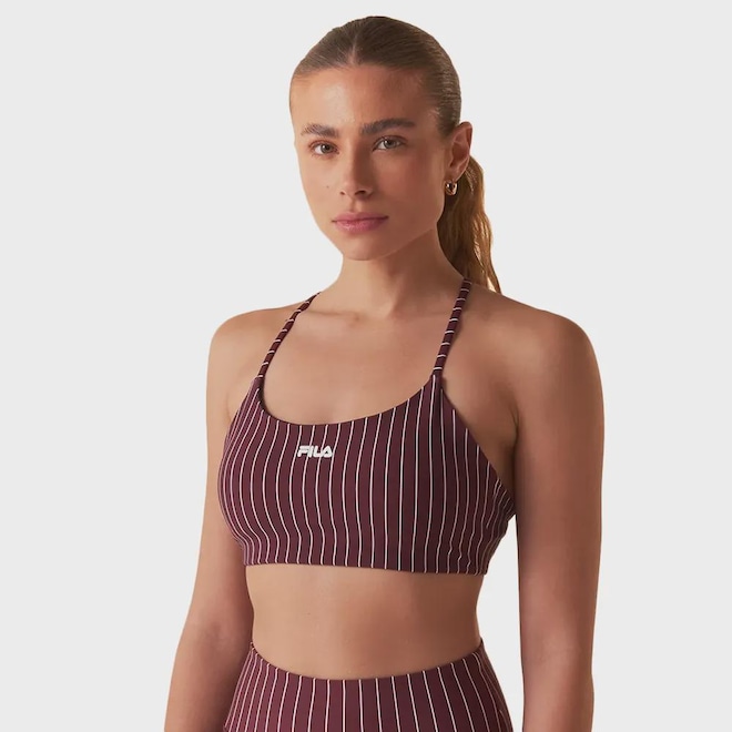 Top Feminino Fila Future Sports Pinstripes Flow - Foto 1