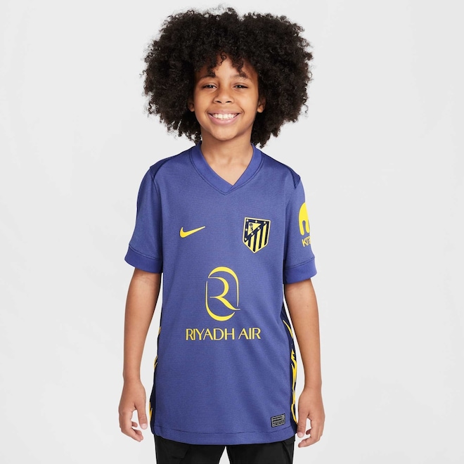 Camisa Atlético de Madrid II 2025/26 Torcedor Pro Nike Infantil - Foto 1