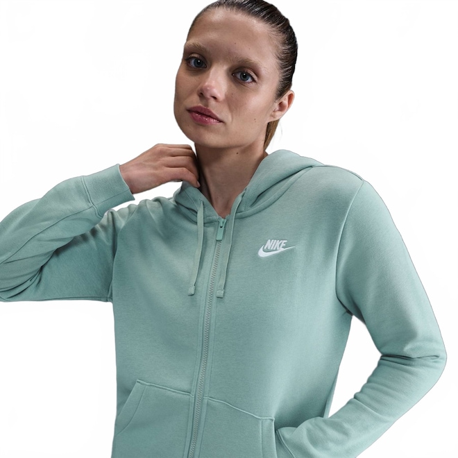 Jaqueta Nike Sportswear Club Fleece Feminina - Foto 1