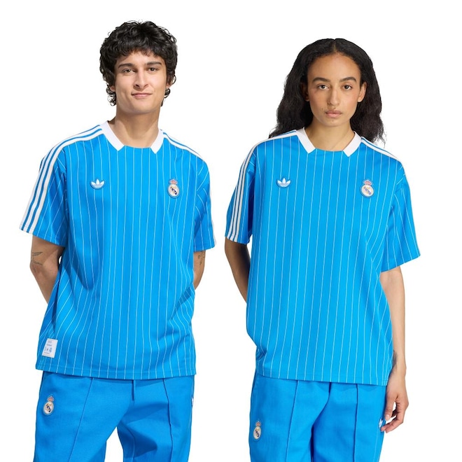 Camisa Unissex Real Madrid Adidas Terrace Icons Jersey - Foto 1