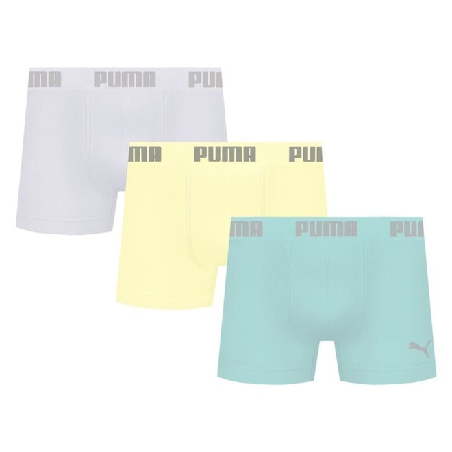 Kit 3 Cuecas Puma Boxer Sem Costura Masculina - Foto 1