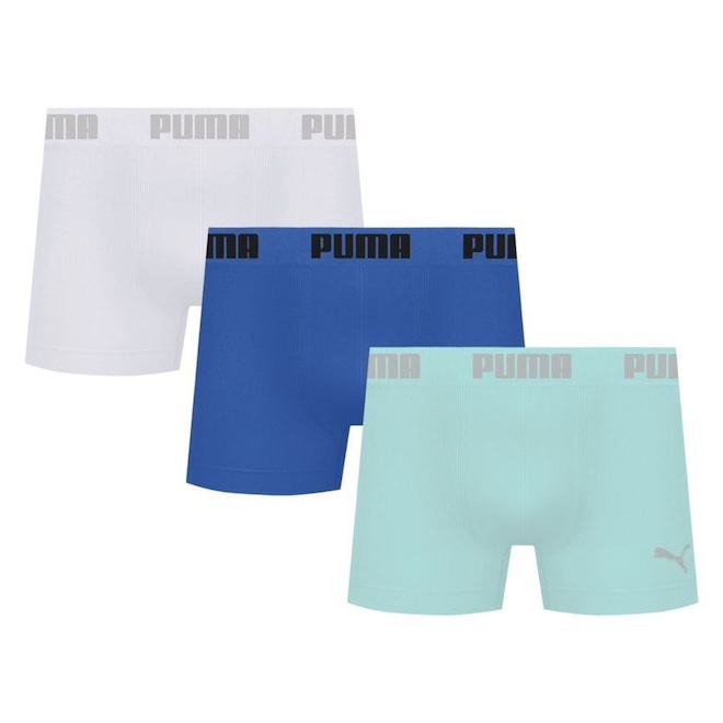 Kit 3 Cuecas Puma Boxer Sem Costura Masculina - Foto 1