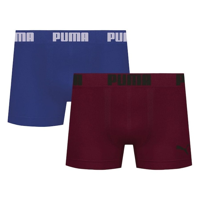 Kit 2 Cuecas Puma Boxer Sem Costura Masculina - Foto 1