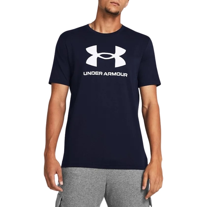 Camiseta Masculina Under Armour Sportstyle Logo Update SS - Foto 1